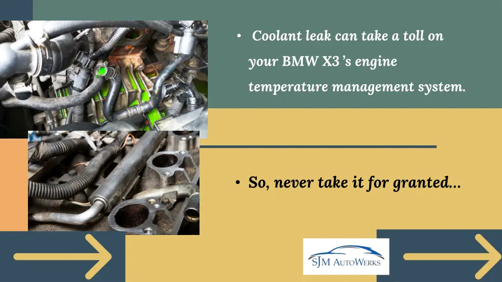coolant leak can take a toll on