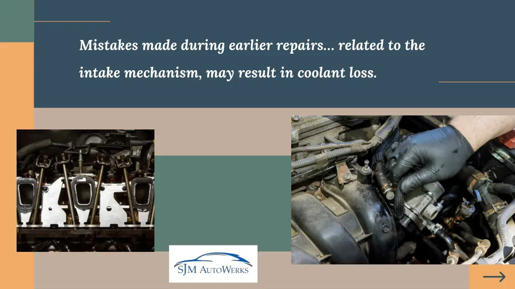 mistakes made during earlier repairs related