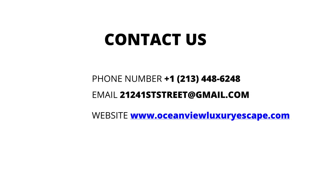 contact us