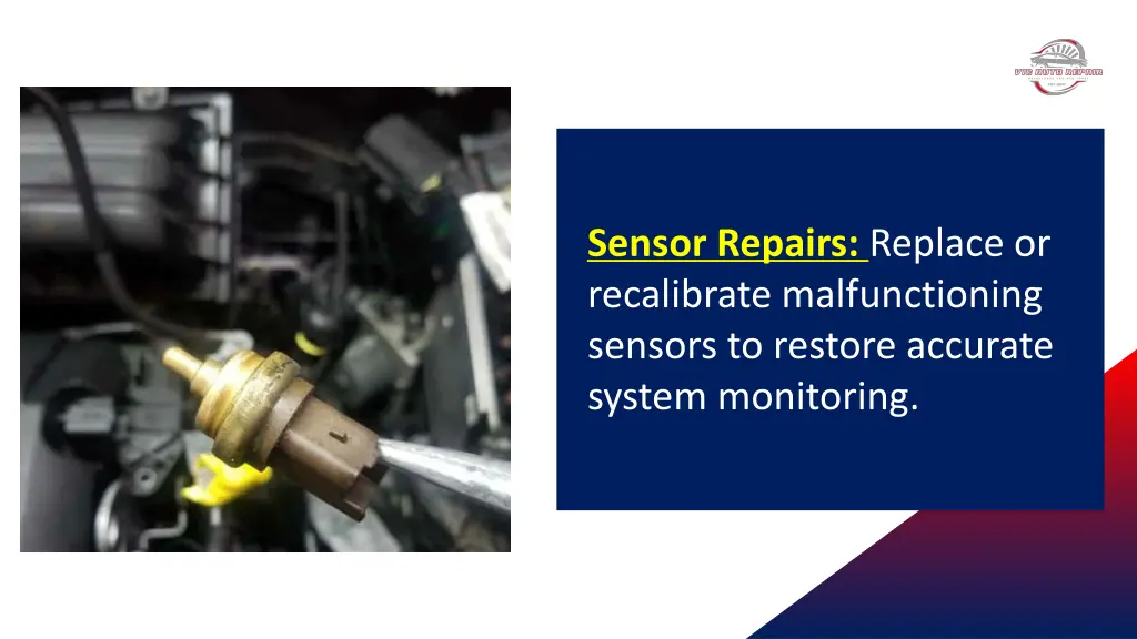 sensor repairs replace or recalibrate