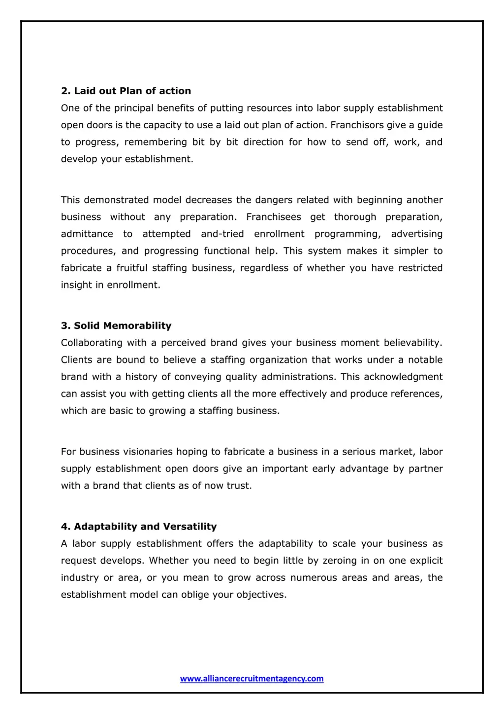 2 laid out plan of action