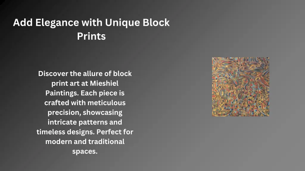 add elegance with unique block prints