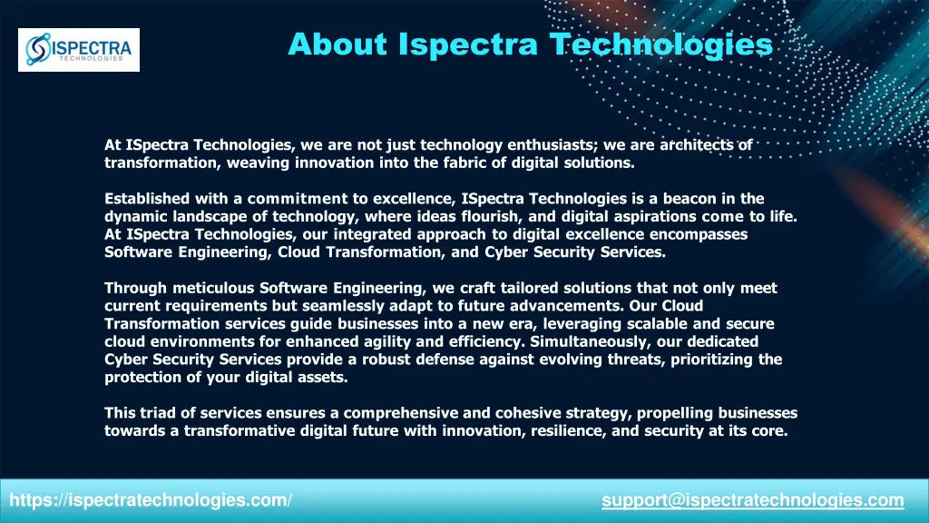about ispectra technologies