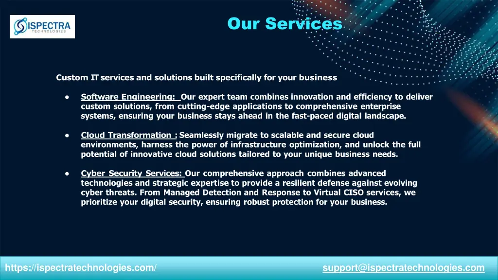 our services