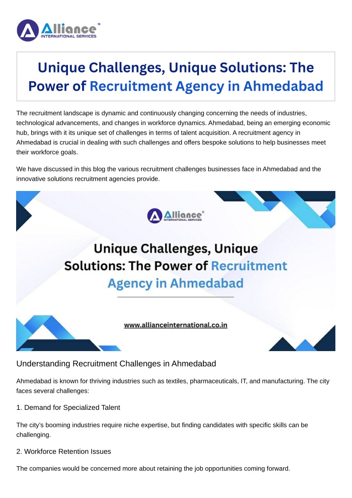 unique challenges unique solutions the power
