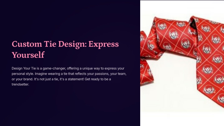custom tie design express yourself