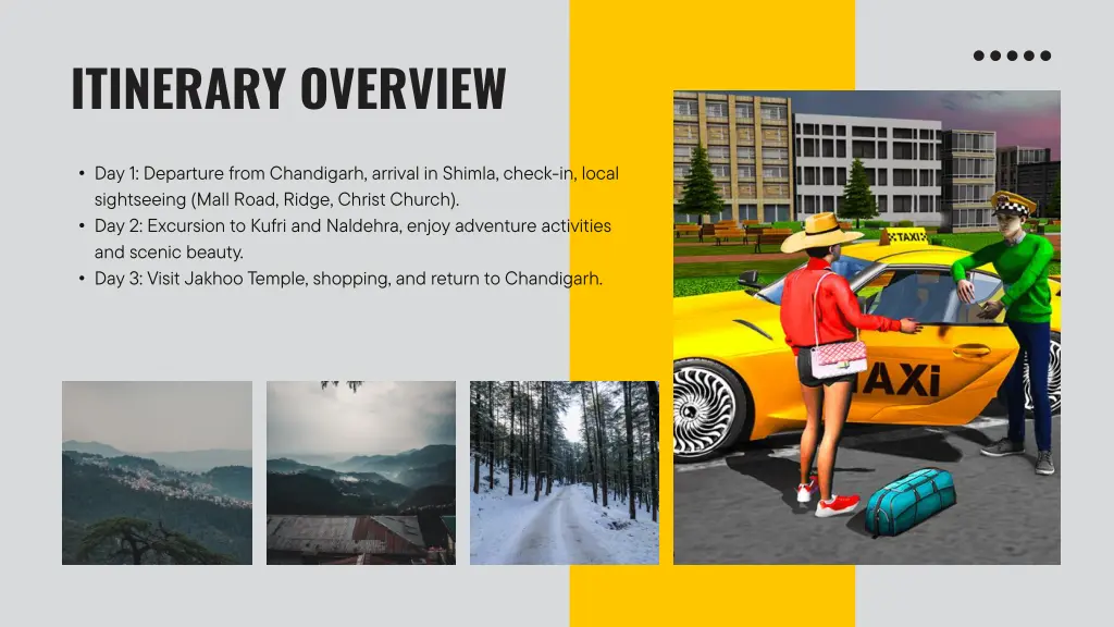 itinerary overview
