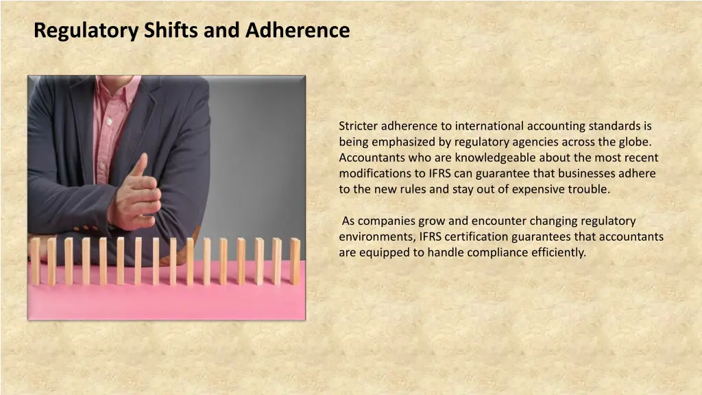 regulatory shifts and adherence