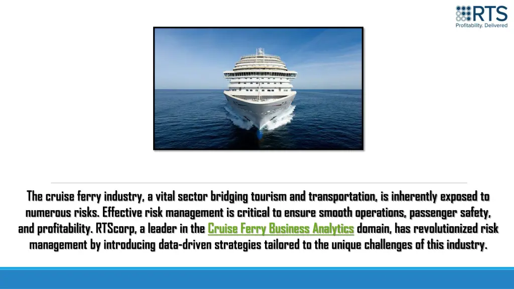 the cruise ferry industry a vital sector bridging