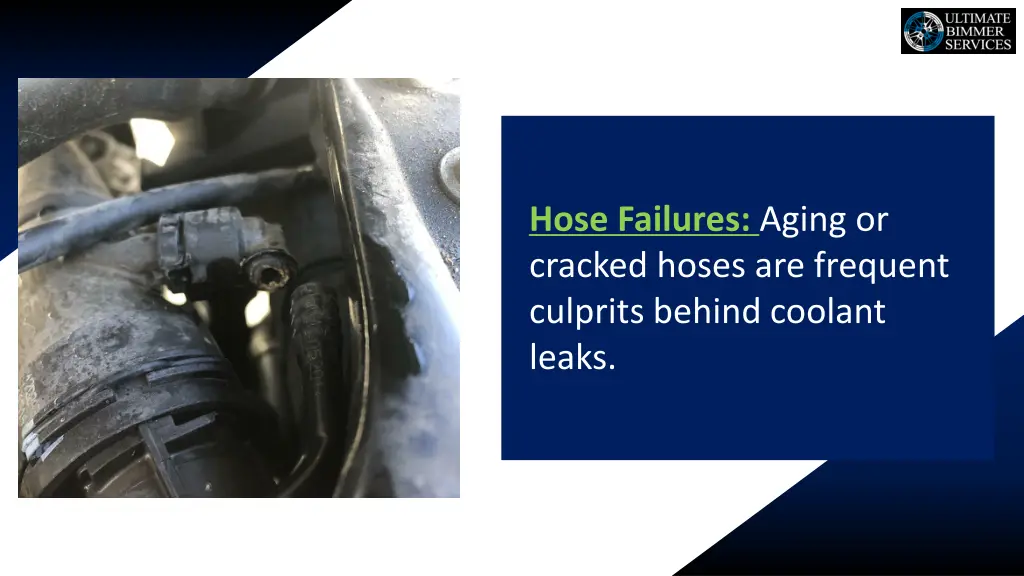 hose failures aging or cracked hoses are frequent