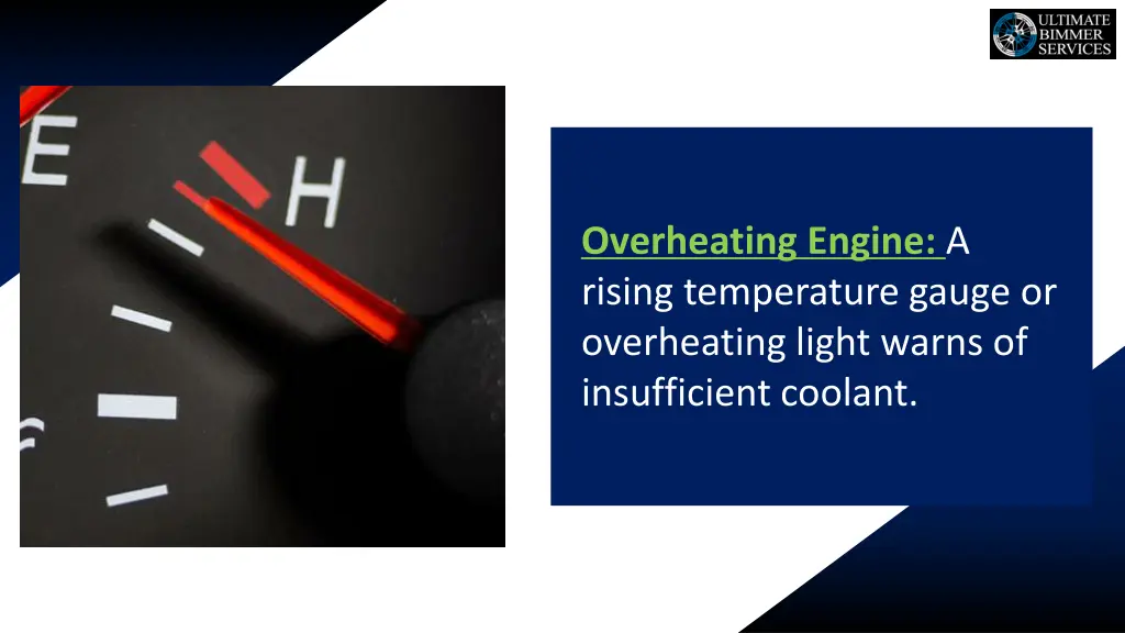 overheating engine a rising temperature gauge