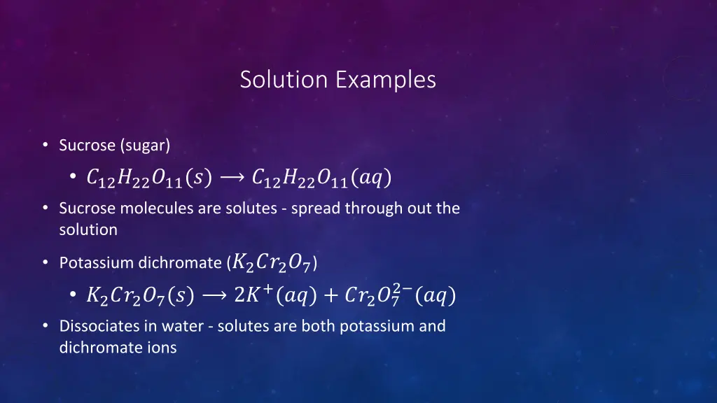 solution examples