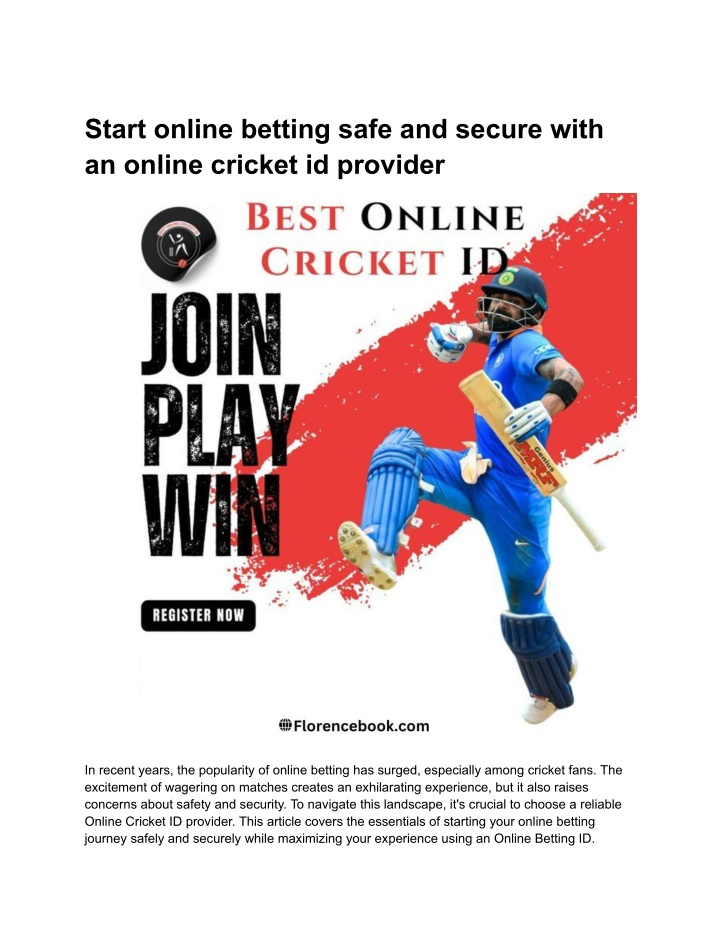 start online betting safe and secure with
