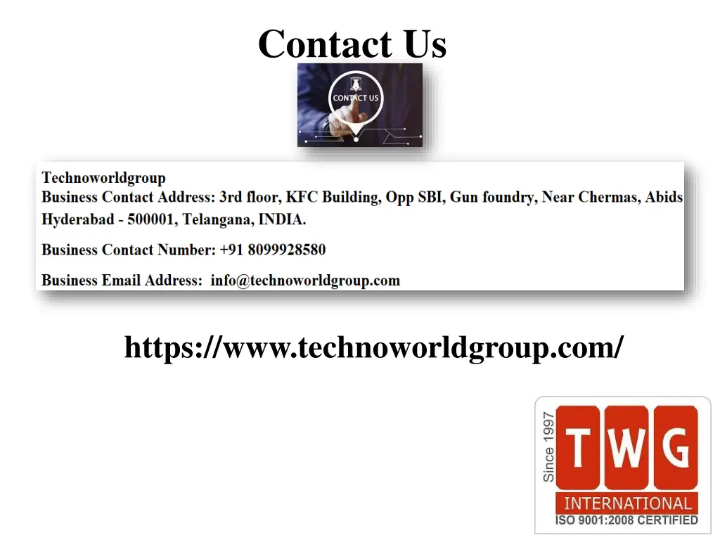 contact us