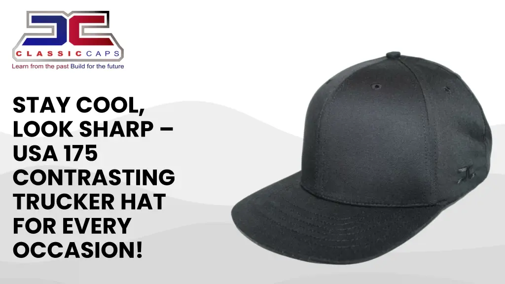 stay cool look sharp usa 175 contrasting trucker
