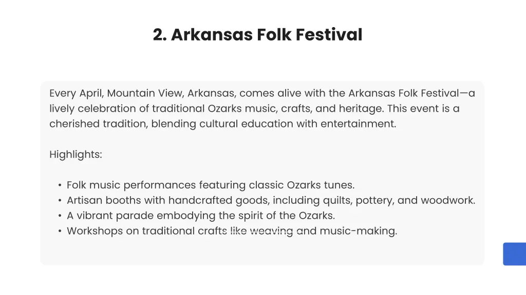 2 arkansas folk festival