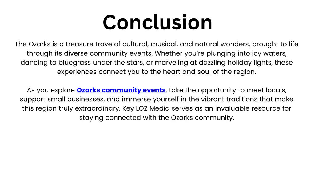 conclusion