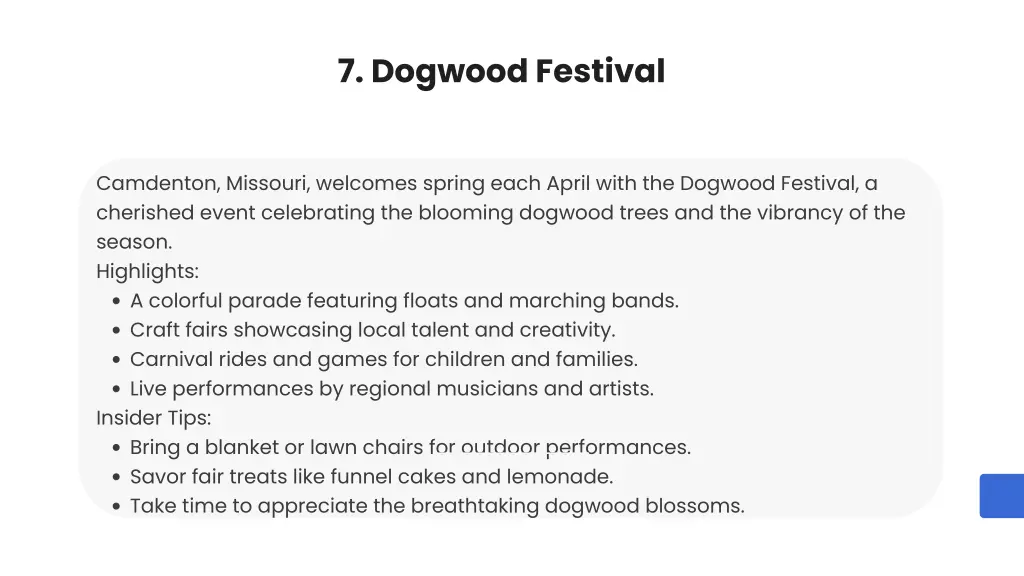 7 dogwood festival