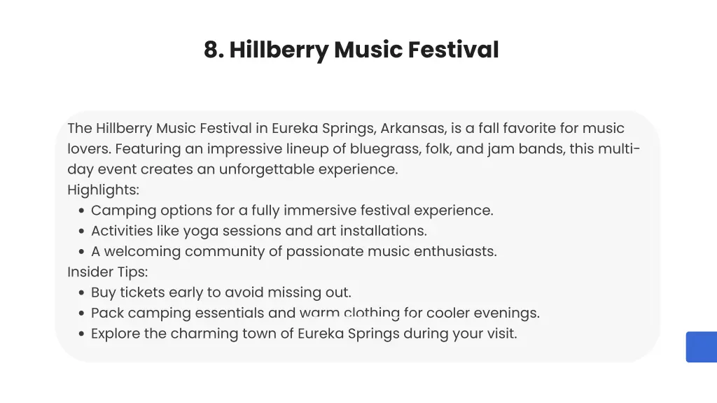 8 hillberry music festival