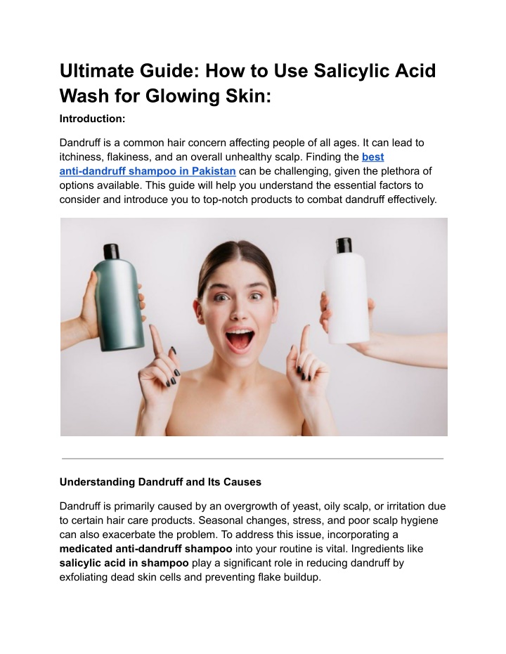 ultimate guide how to use salicylic acid wash