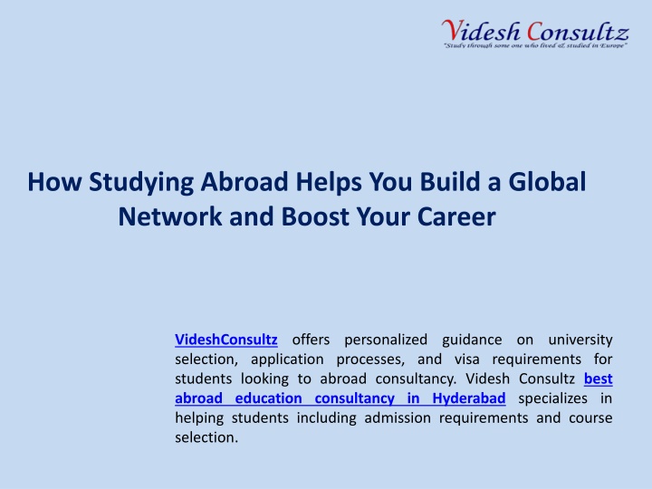 how studying abroad helps you build a global