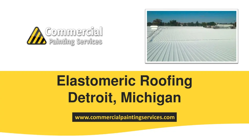elastomeric roofing detroit michigan