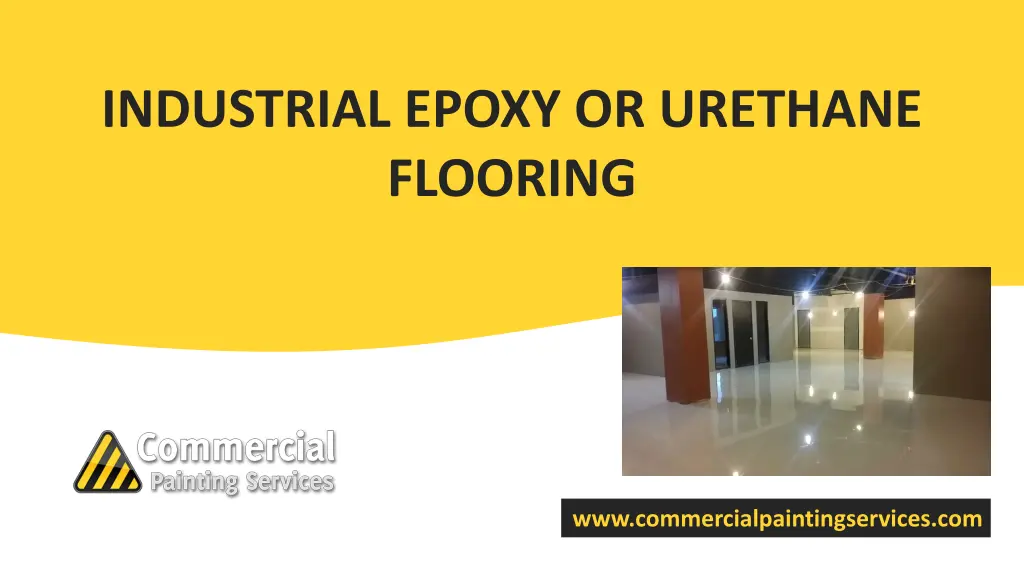 industrial epoxy or urethane flooring