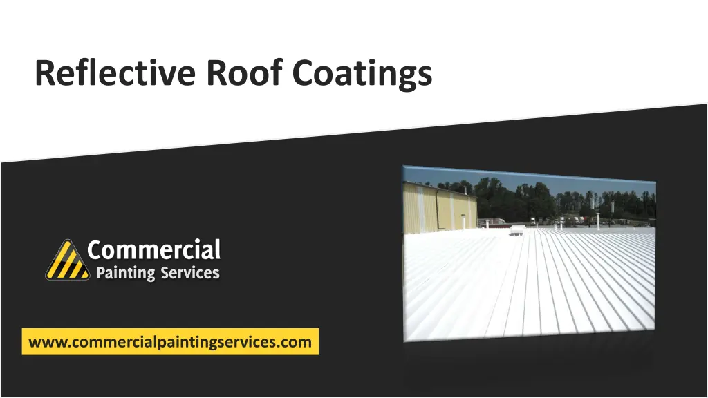 reflective roof coatings