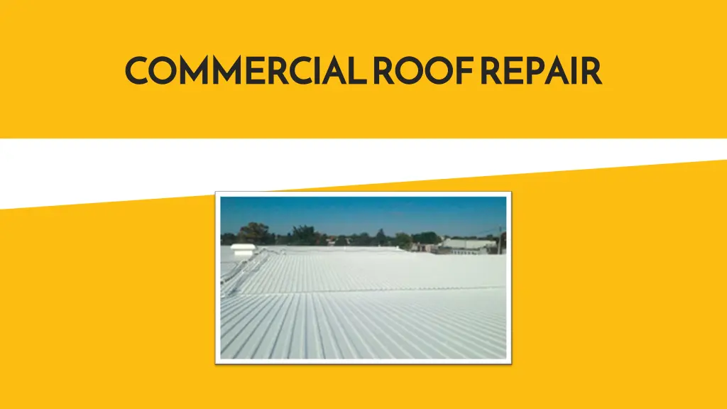 commercial roof repair