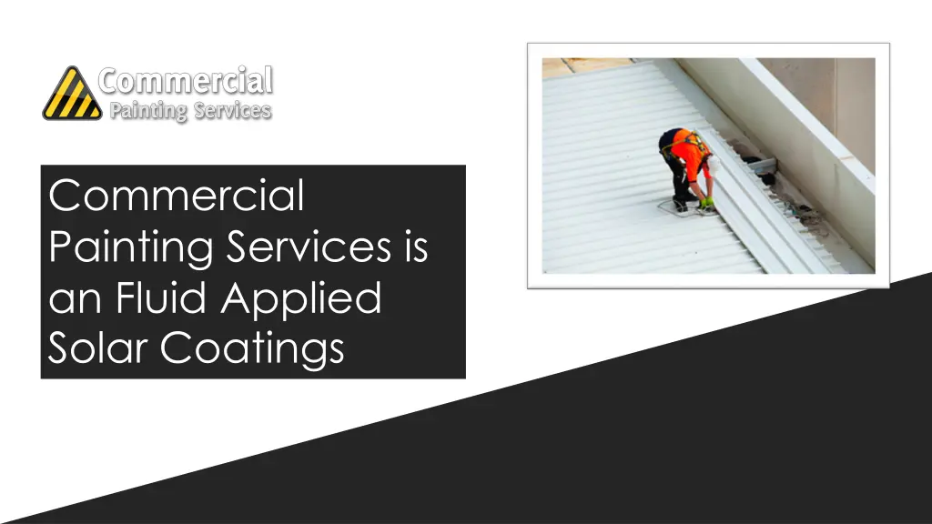 commercial painting services is an fluid applied