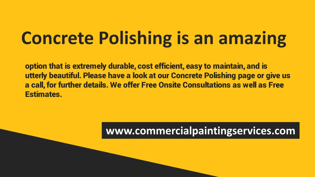 concrete polishing is an amazing