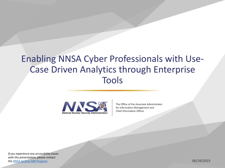 enabling nnsa cyber professionals with use case