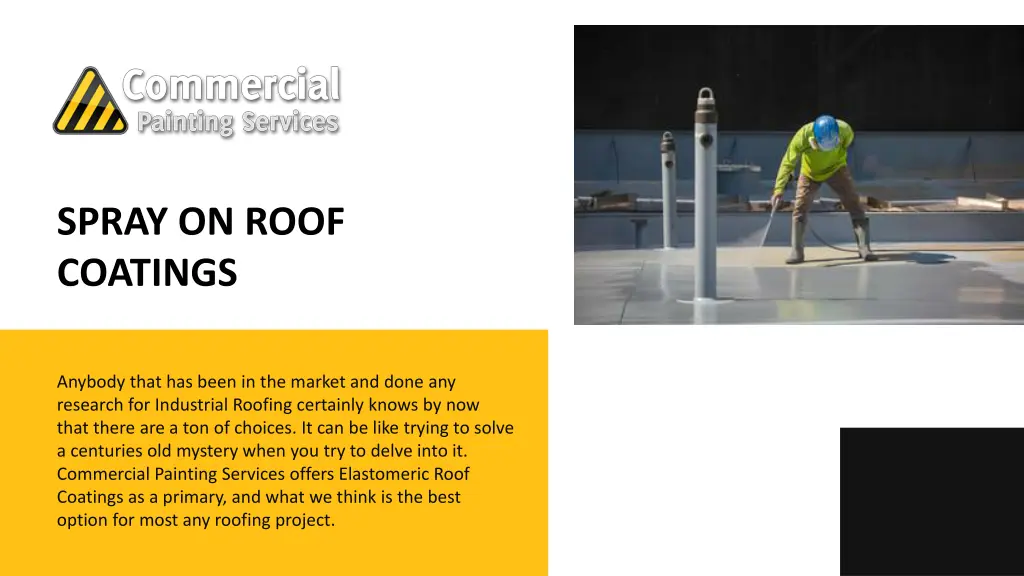 spray on roof coatings