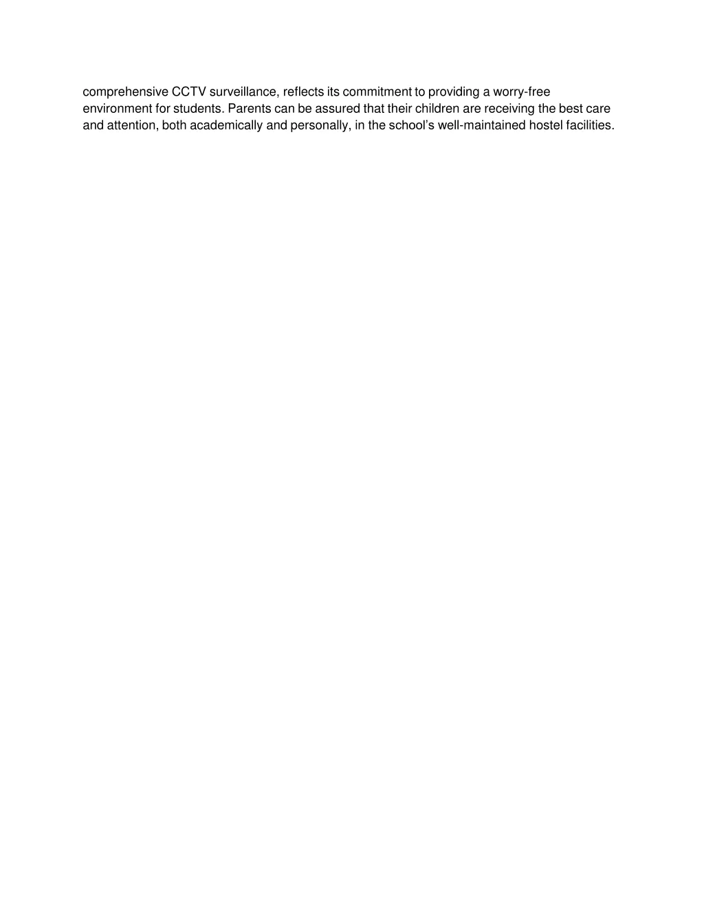 comprehensive cctv surveillance reflects