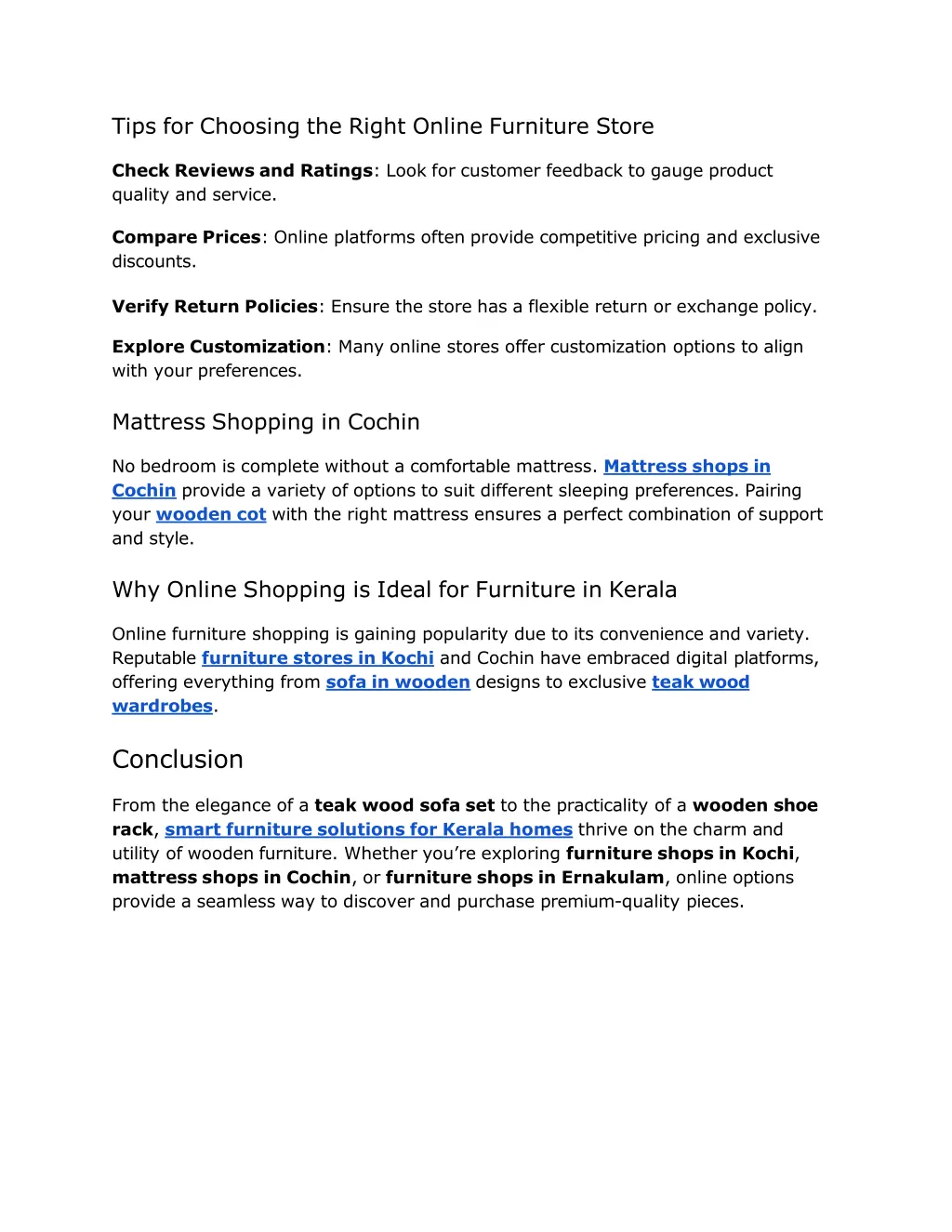 tips for choosing the right online furniture store