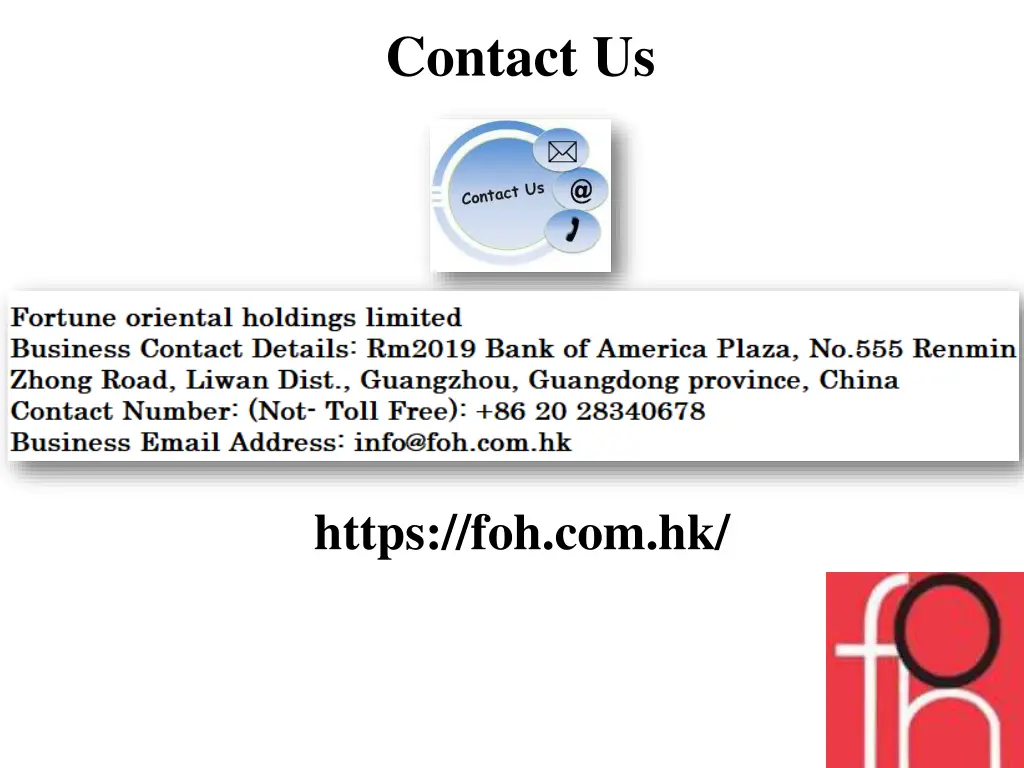 contact us