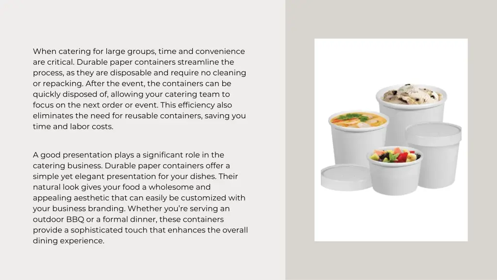 when catering for large groups time
