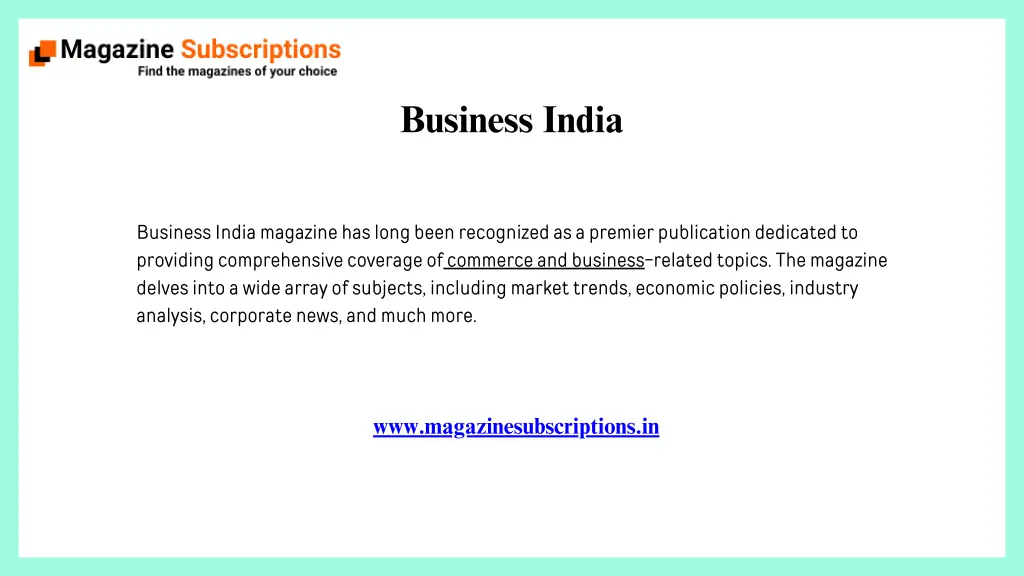 business india