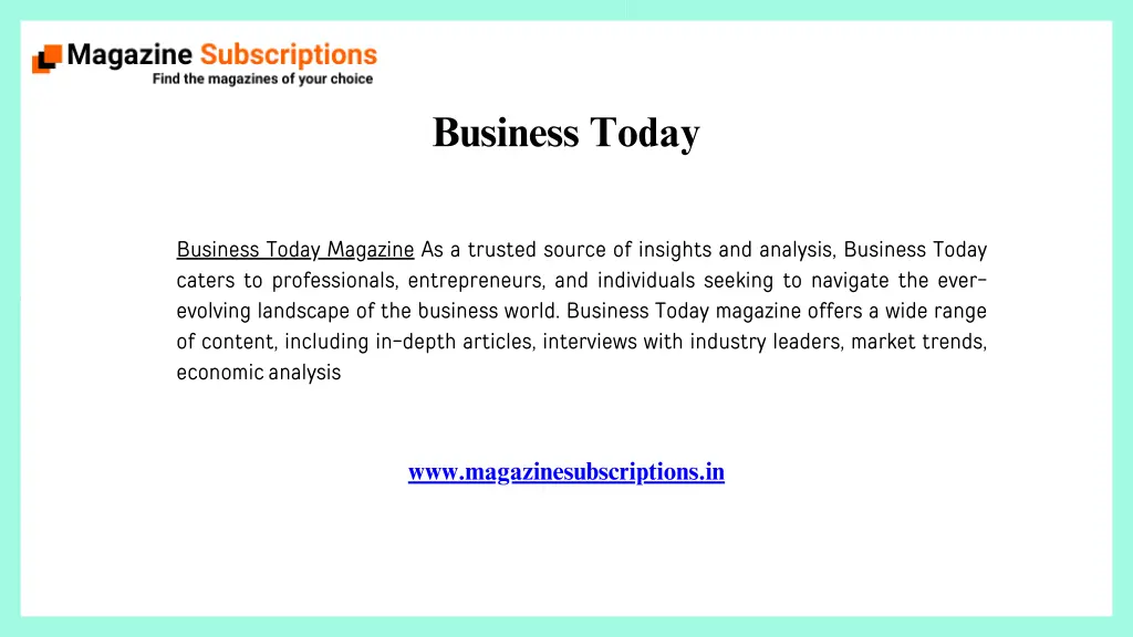 business today