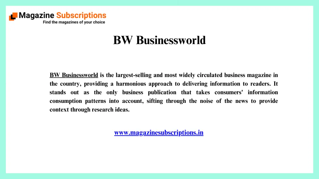 bw businessworld