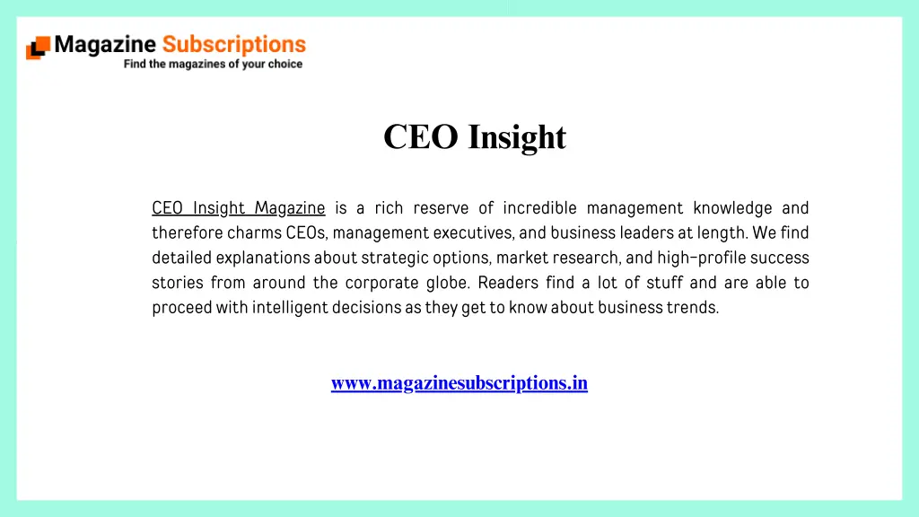 ceo insight