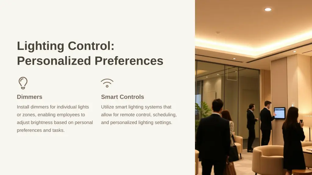 lighting control personalized preferences