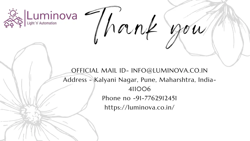 official mail id info@luminova co in address