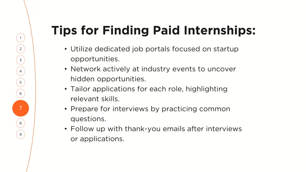 tips for finding paid internships