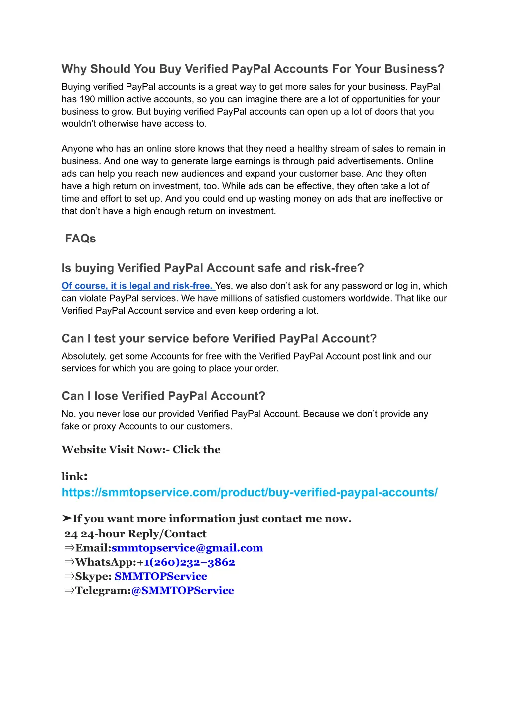 why should you buy verified paypal accounts