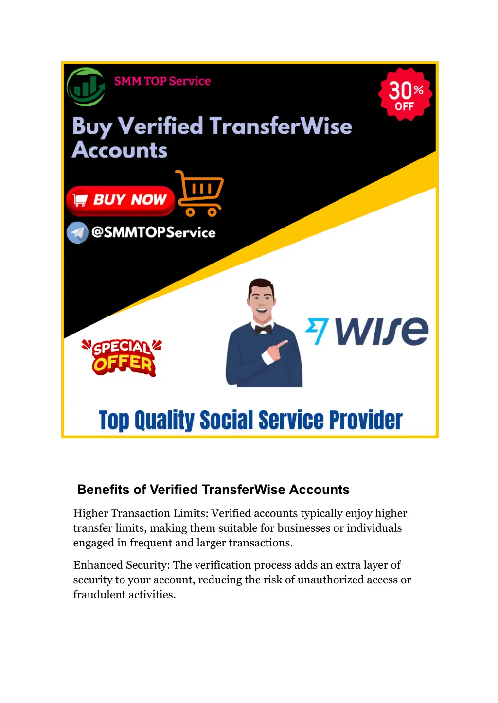 benefits of verified transferwise accounts