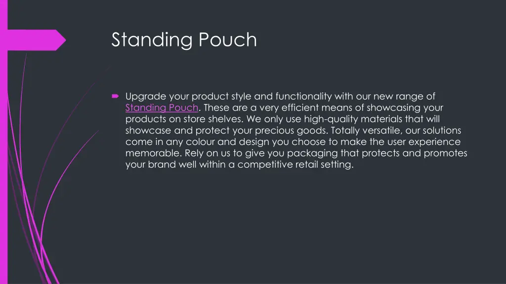standing pouch
