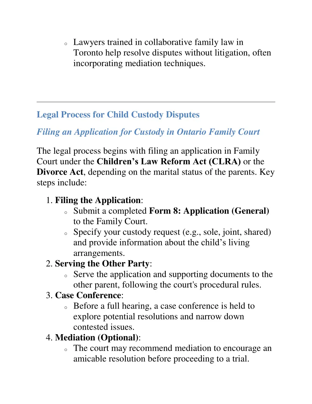 o lawyers trained in collaborative family