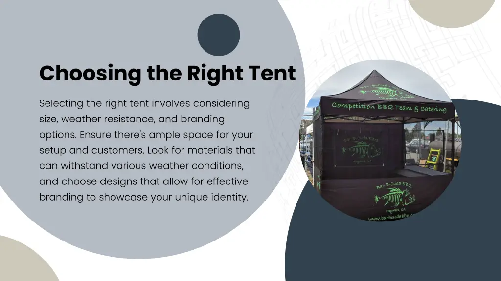choosing the right tent