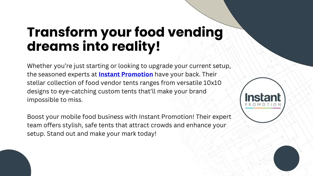 transform your food vending dreams into reality